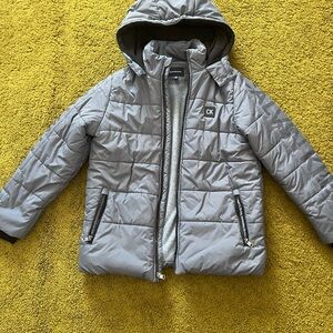 Calvin Klein Jeans Kids Silver Puffer Jacket